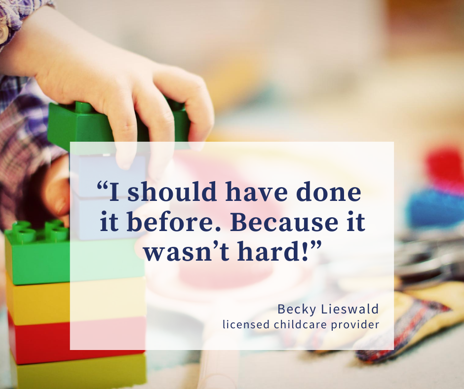 Becky's ONE regret is that she SHOULD have completed her application sooner, BECAUSE IT WAS SIMPLE!